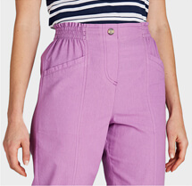 Shop Pack of 2 Crop Trousers - LT306